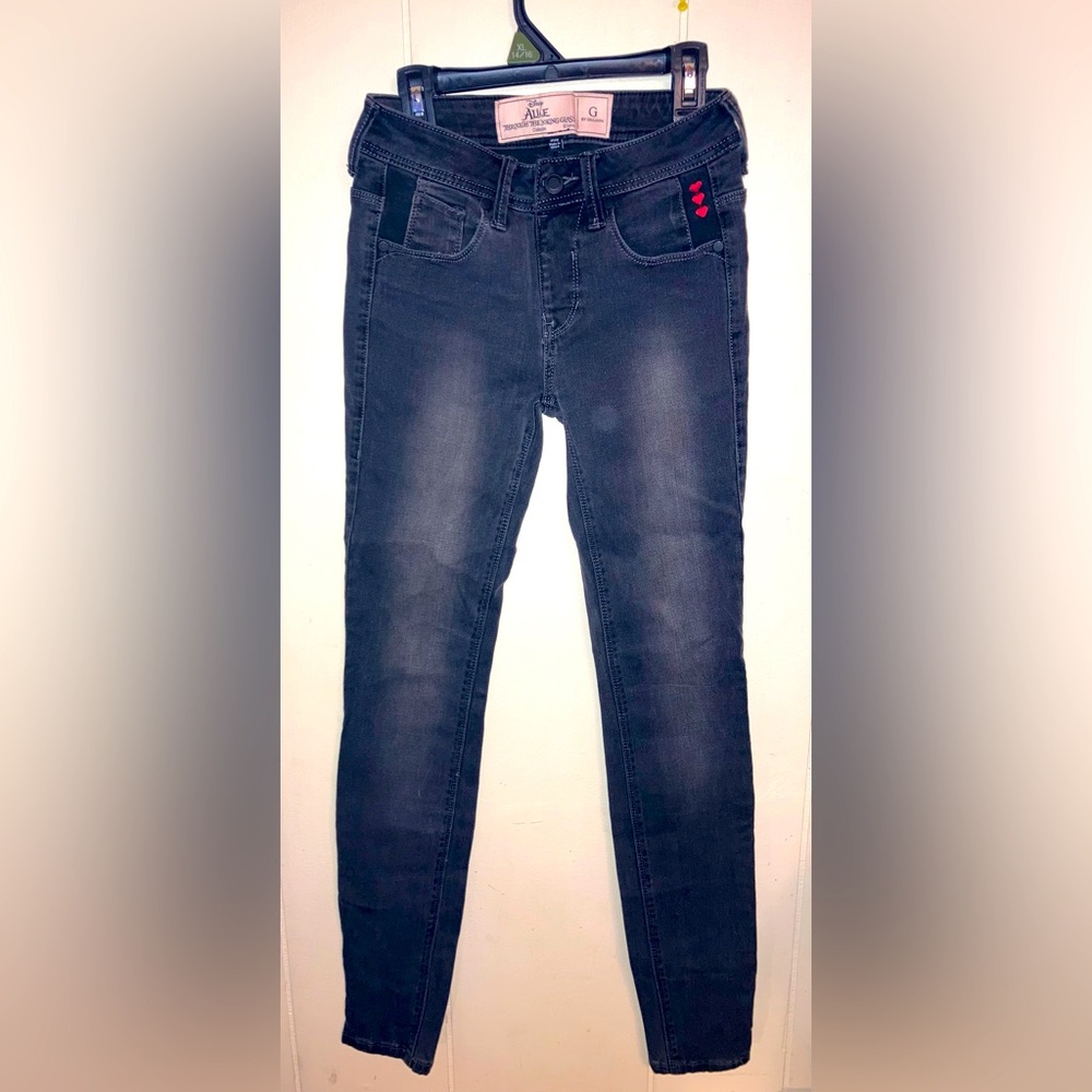 Disney Alice Through The Looking Glass Collection Black Skinny Jeans Size XXS